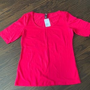 H&M Basic Top size Large Fuschia Pink